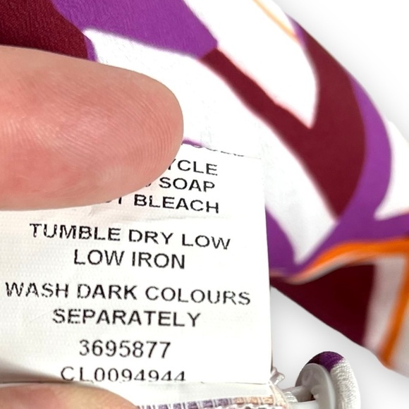 4 for $40 SALE! Wayward Fancies by eShakti Abstract Dress, Maroon Multi, Size 6 - Picture 9 of 13